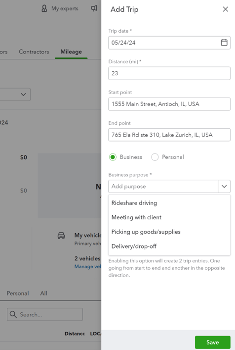 Tracking Mileage in QuickBooks Online